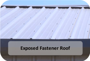 image of two exposed fastener roof profile examples