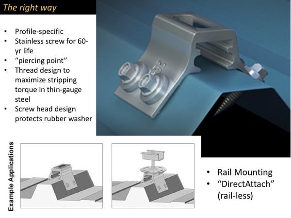 Montaje sin raíles con RibBracket™ y kit S-5 PV - S-5!® 