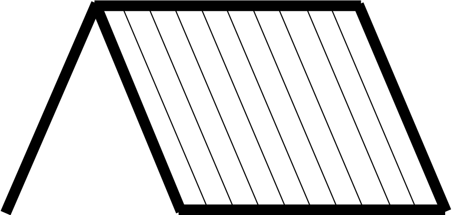 illustration of standing seam metal roof