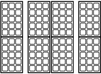 illustration of solar panel walkway